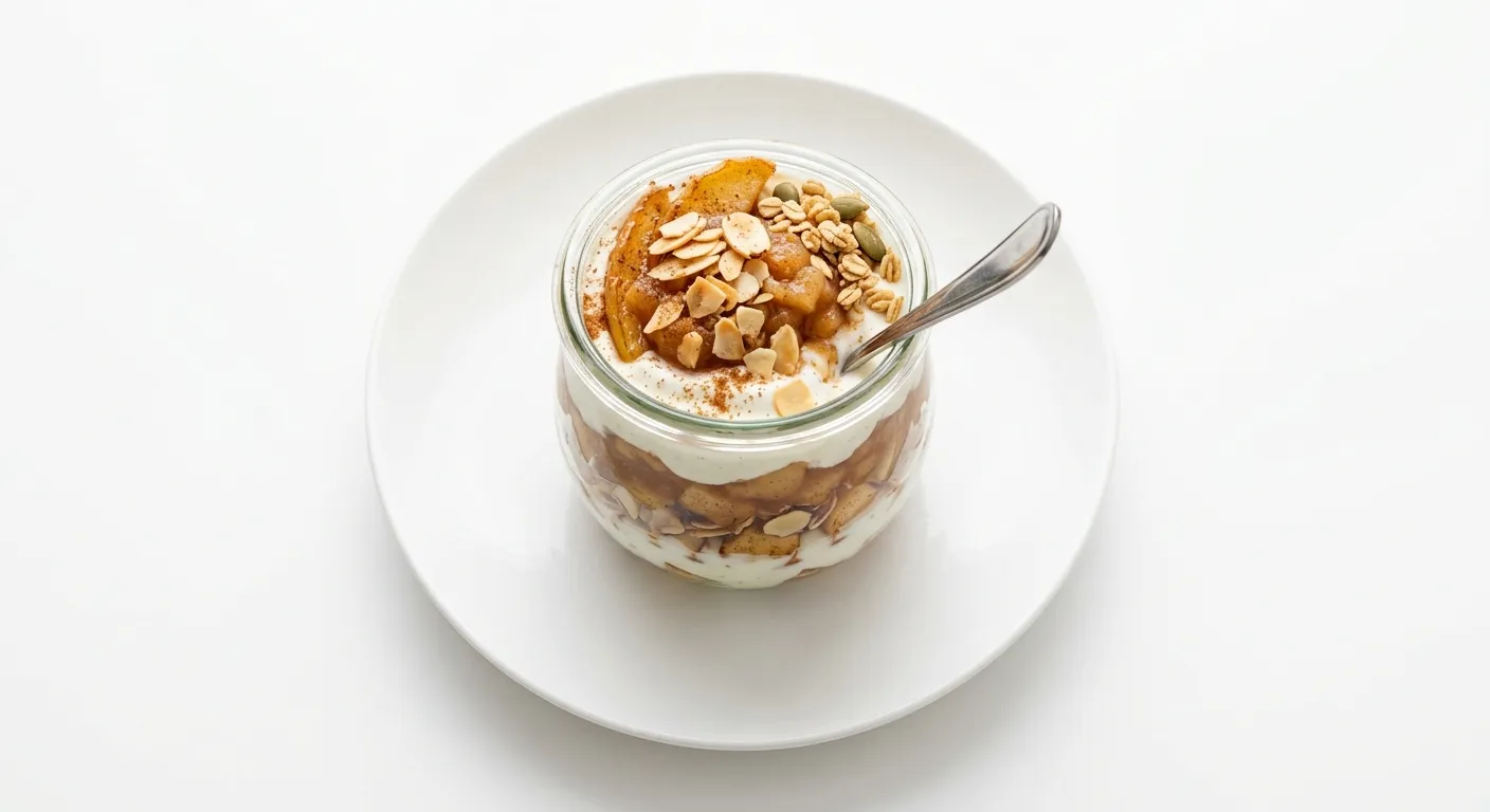 Autumn Apple and Almond Yogurt Parfait