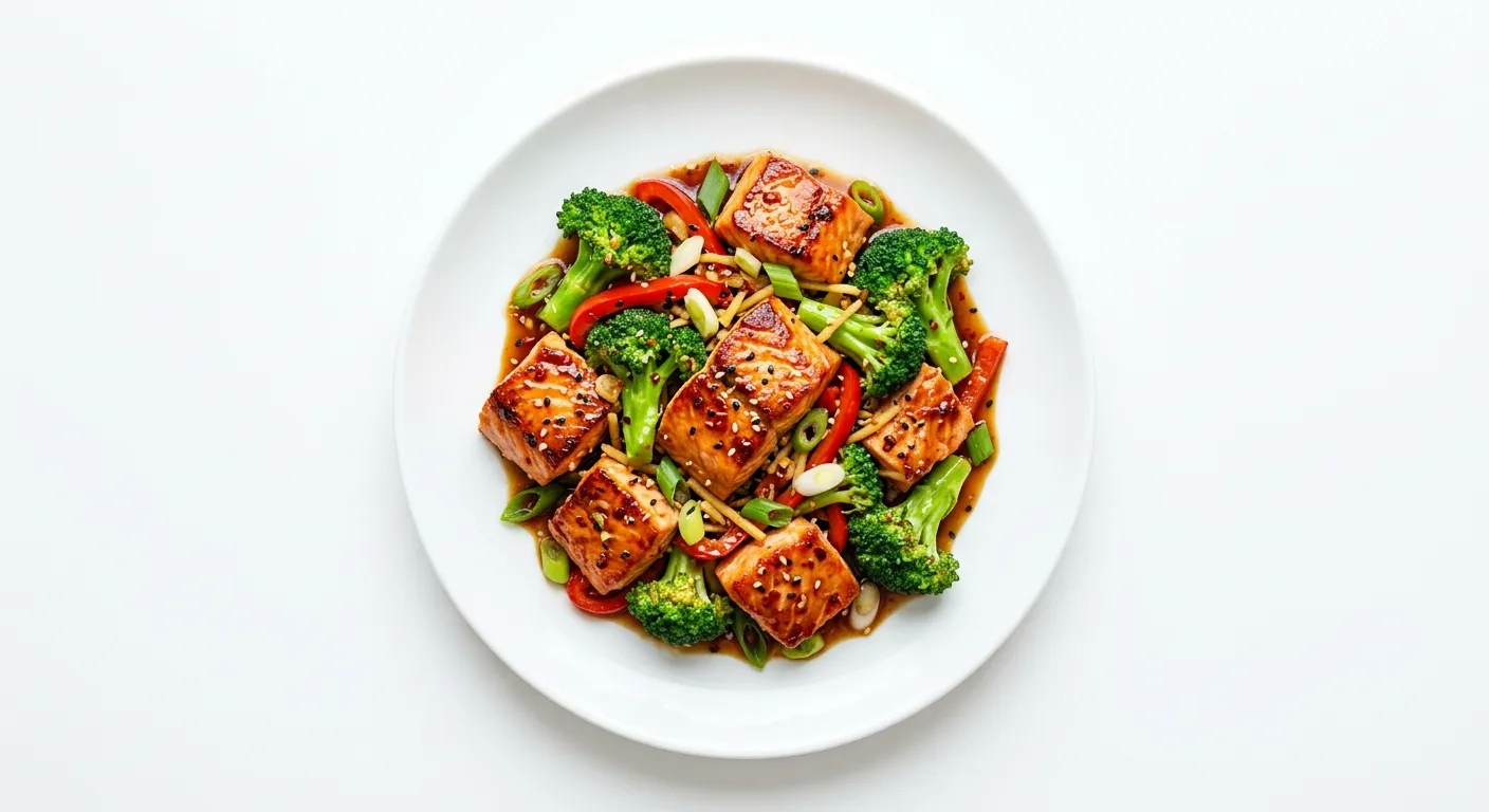 Asian Salmon and Broccoli Stir-Fry