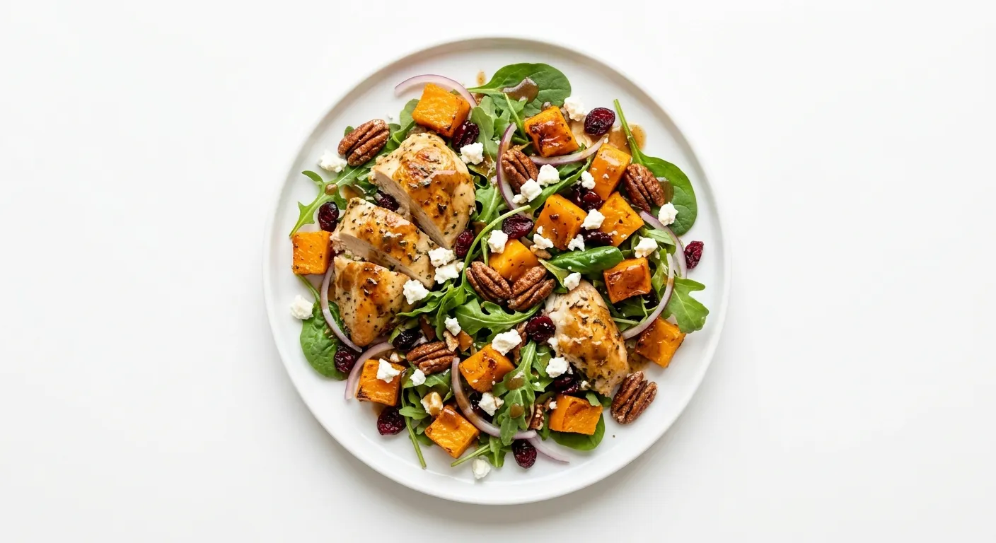 Autumnal Chicken and Butternut Squash Salad