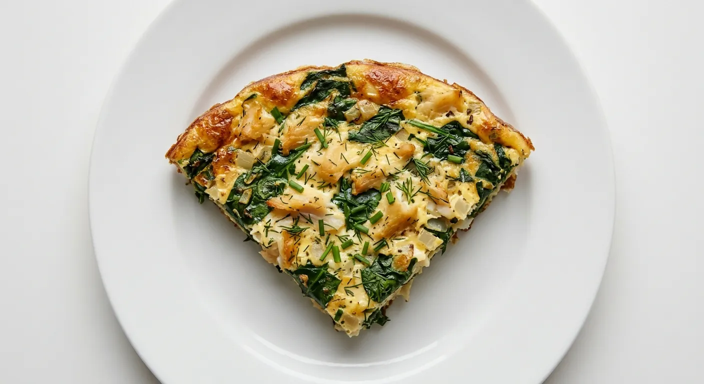 Autumnal Smoked Haddock and Spinach Breakfast Frittata