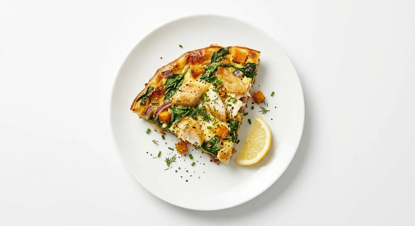 Autumnal Smoked Haddock and Spinach Frittata