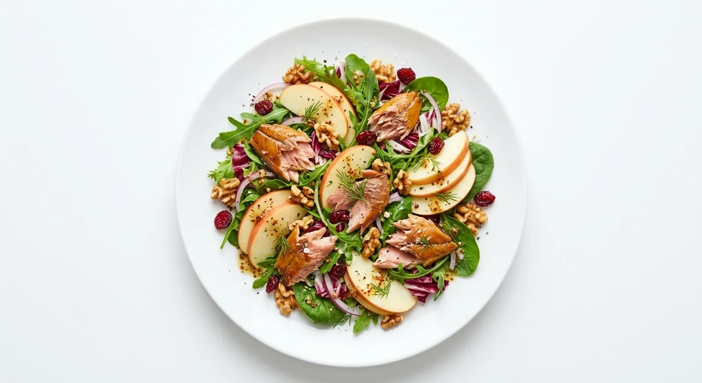 Autumnal Smoked Mackerel and Apple Breakfast Salad