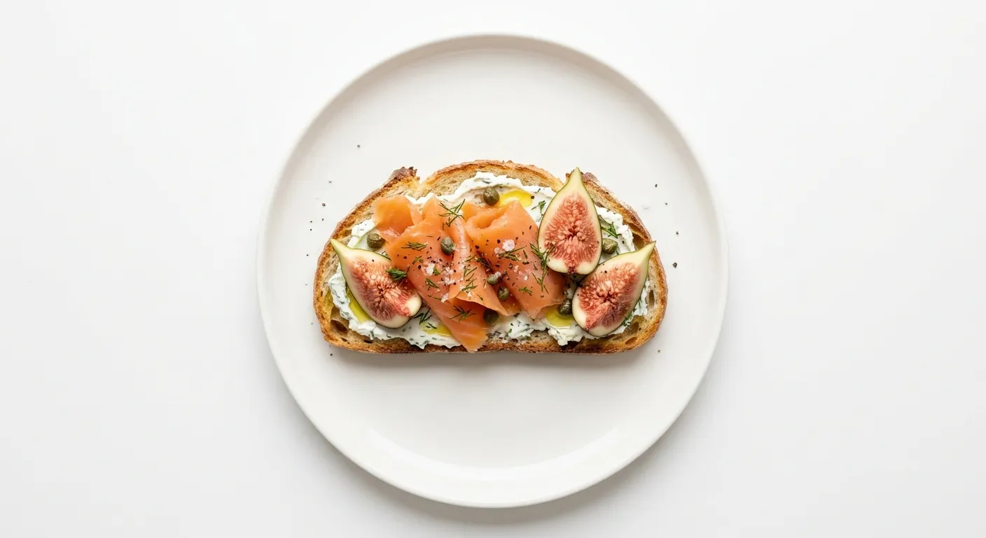 Autumnal Smoked Salmon and Fig Breakfast Tartine