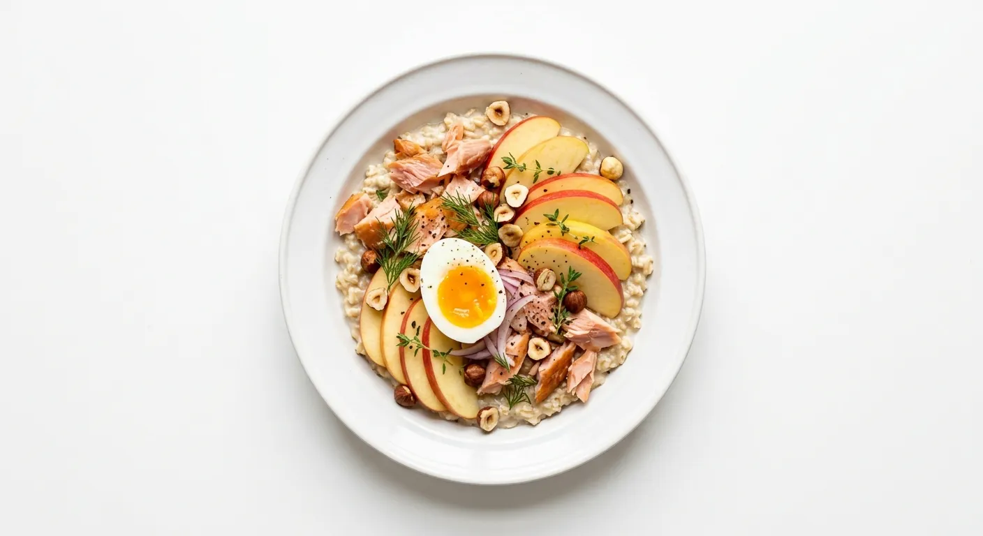 Autumnal Smoked Trout and Apple Breakfast Bowl