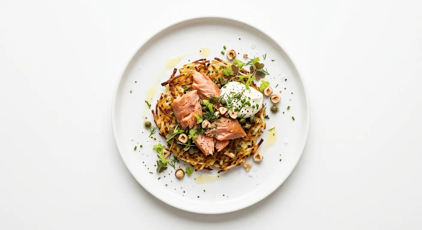 Autumnal Smoked Trout and Celeriac Rosti