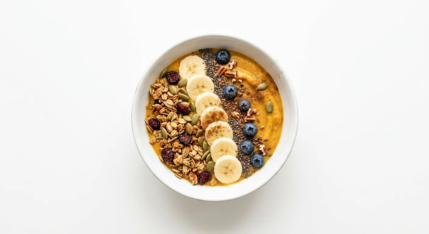 Autumnal Spiced Pumpkin Smoothie Bowl
