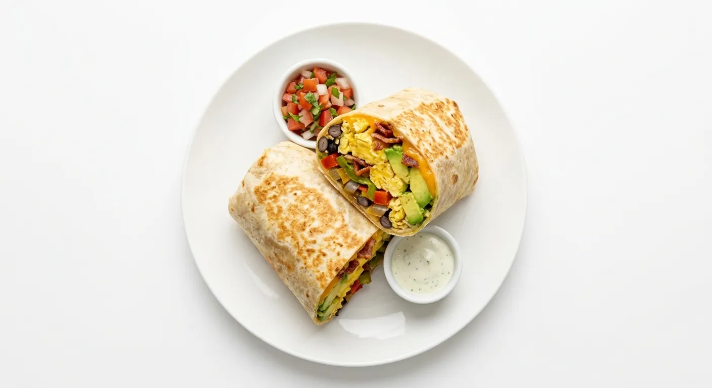 Avocado and Egg Breakfast Burrito