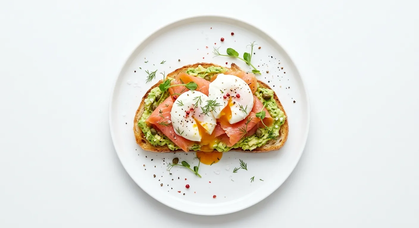 Avocado and Egg Toast with Smoked Salmon