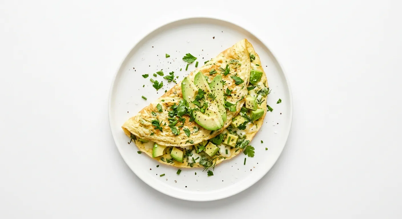 Avocado and Herb Omelette