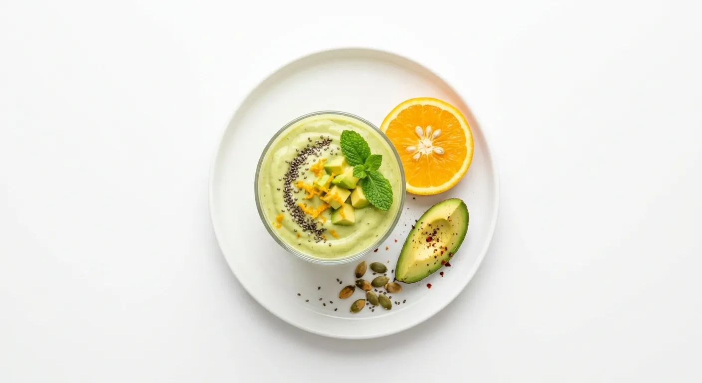 Avocado and Orange Breakfast Smoothie