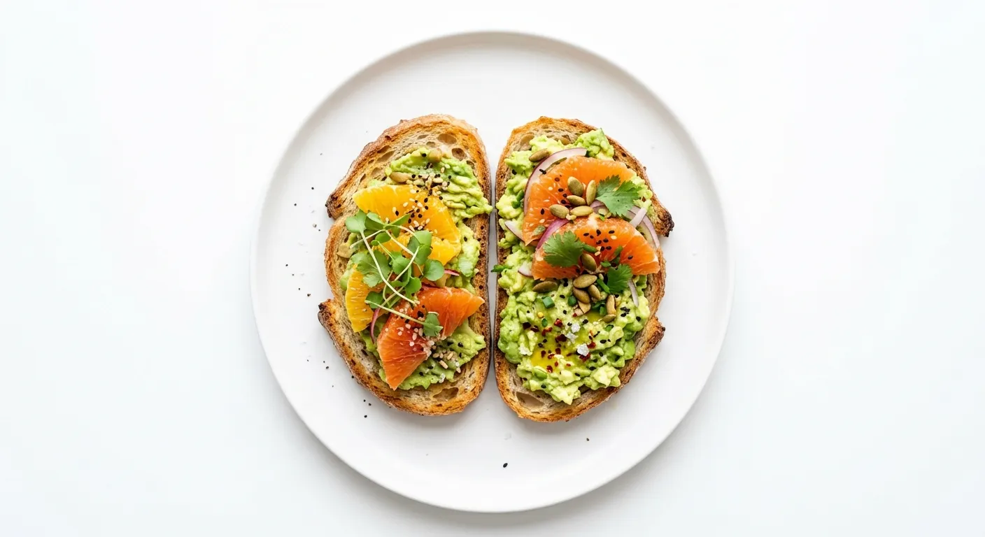 Avocado and Orange Breakfast Toast