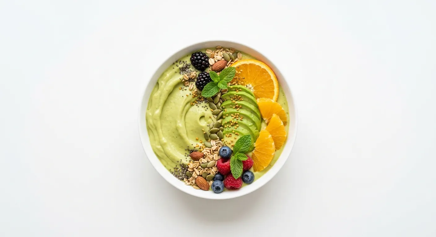 Avocado and Orange Smoothie Bowl