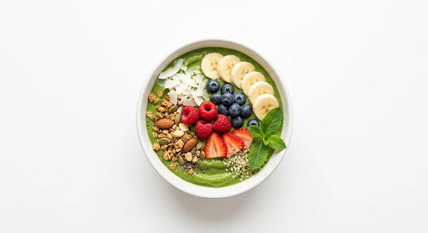 Avocado and Spinach Smoothie Bowl