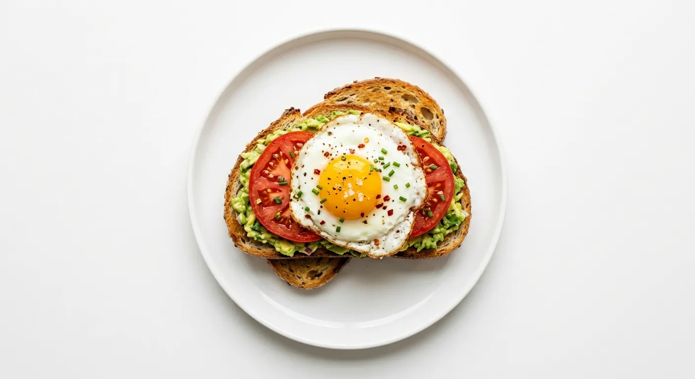 Avocado and Tomato Breakfast Sandwich
