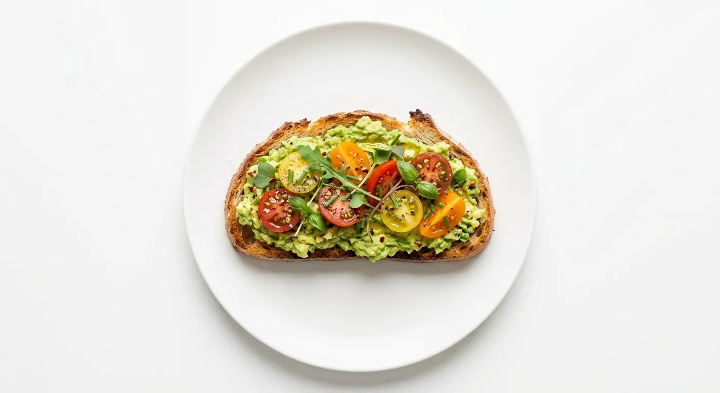 Gourmet Avocado and Tomato Breakfast Tartine