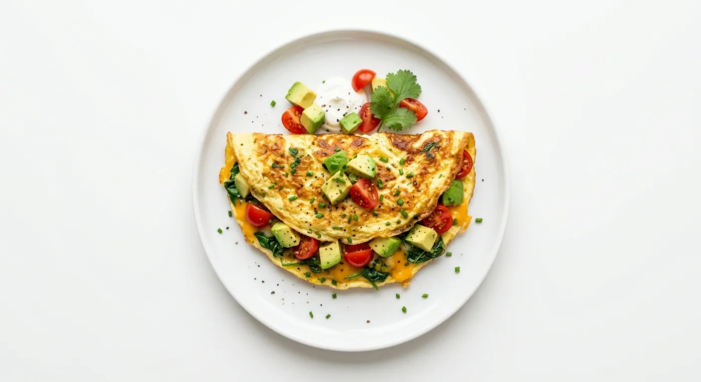 Avocado and Tomato Omelette