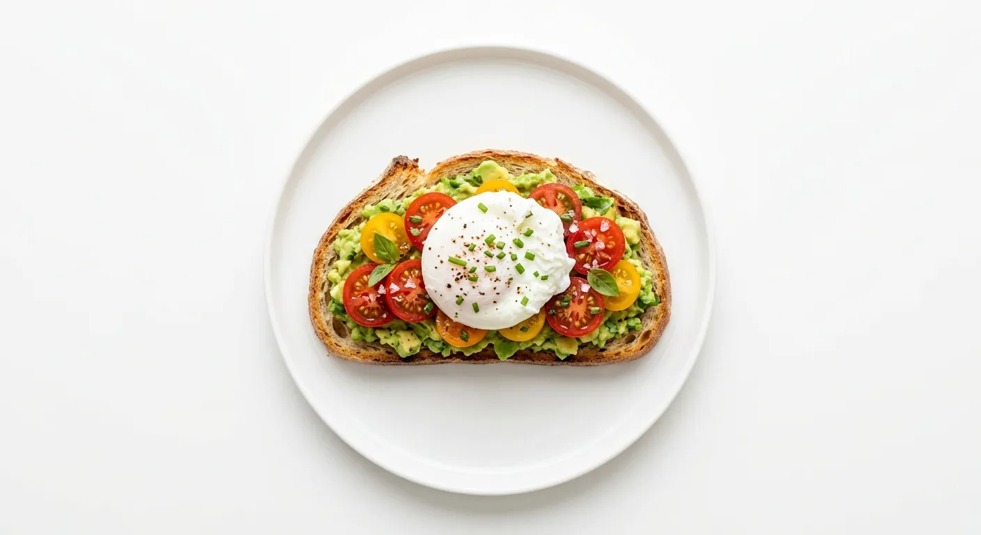 Avocado and Tomato Toast with Poached Egg