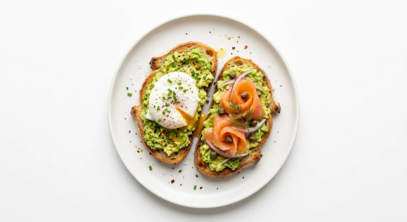 Gourmet Avocado Toast with Poached Egg and Smoked Salmon