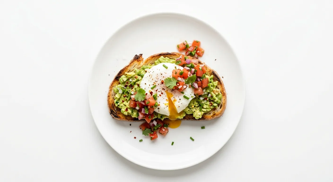 Gourmet Avocado Toast with Poached Egg and Tomato Salsa