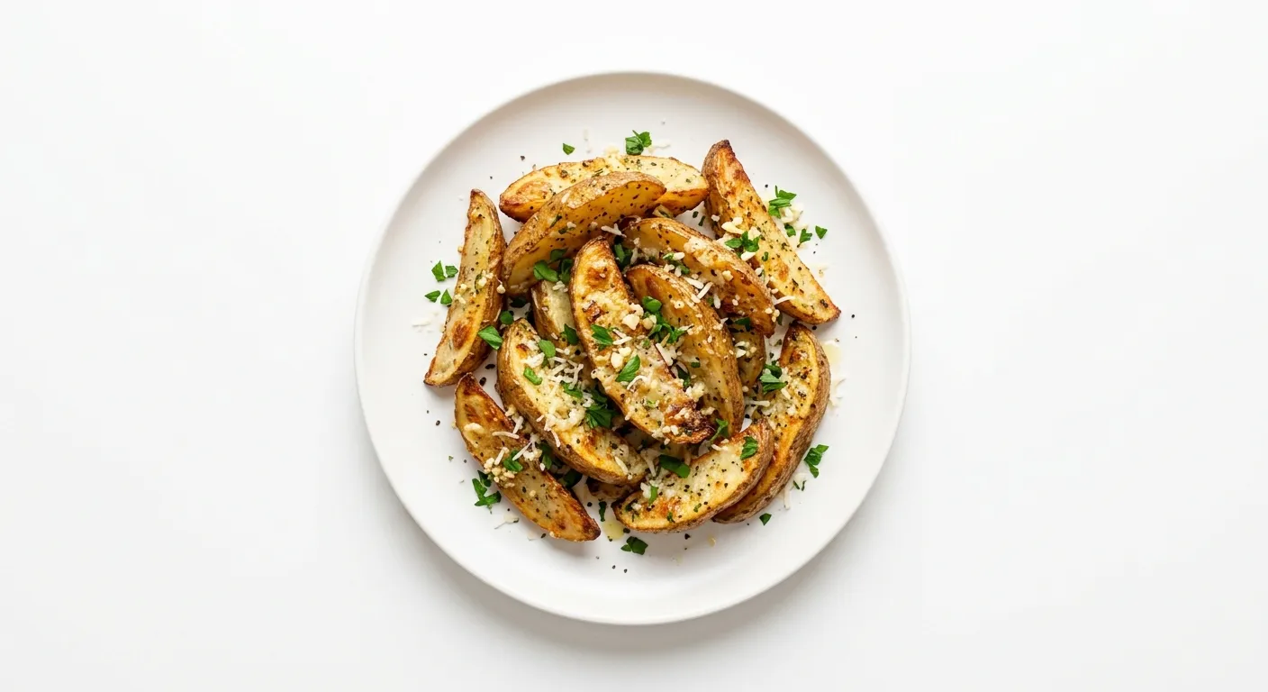 Baked Garlic Parmesan Potato Wedges