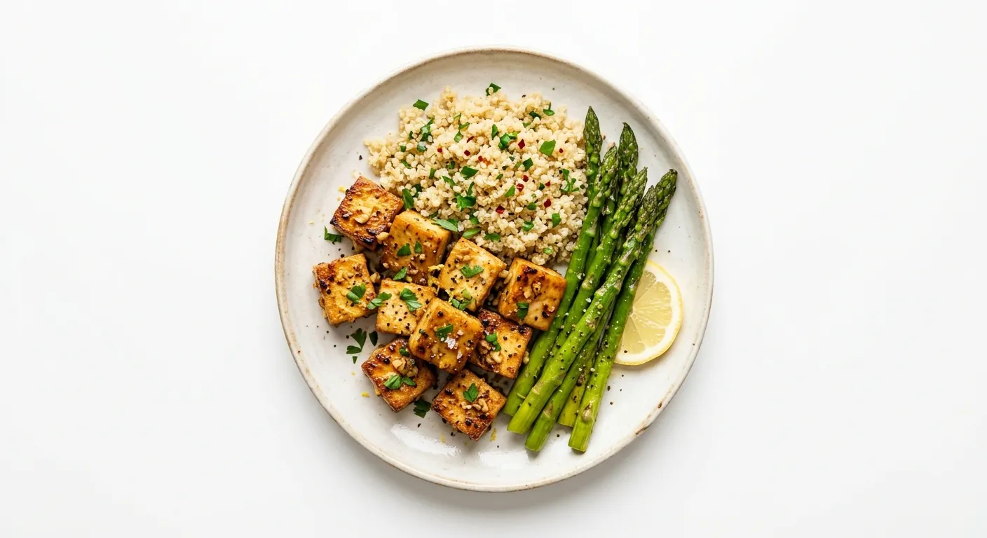 Baked Lemon Garlic Tofu