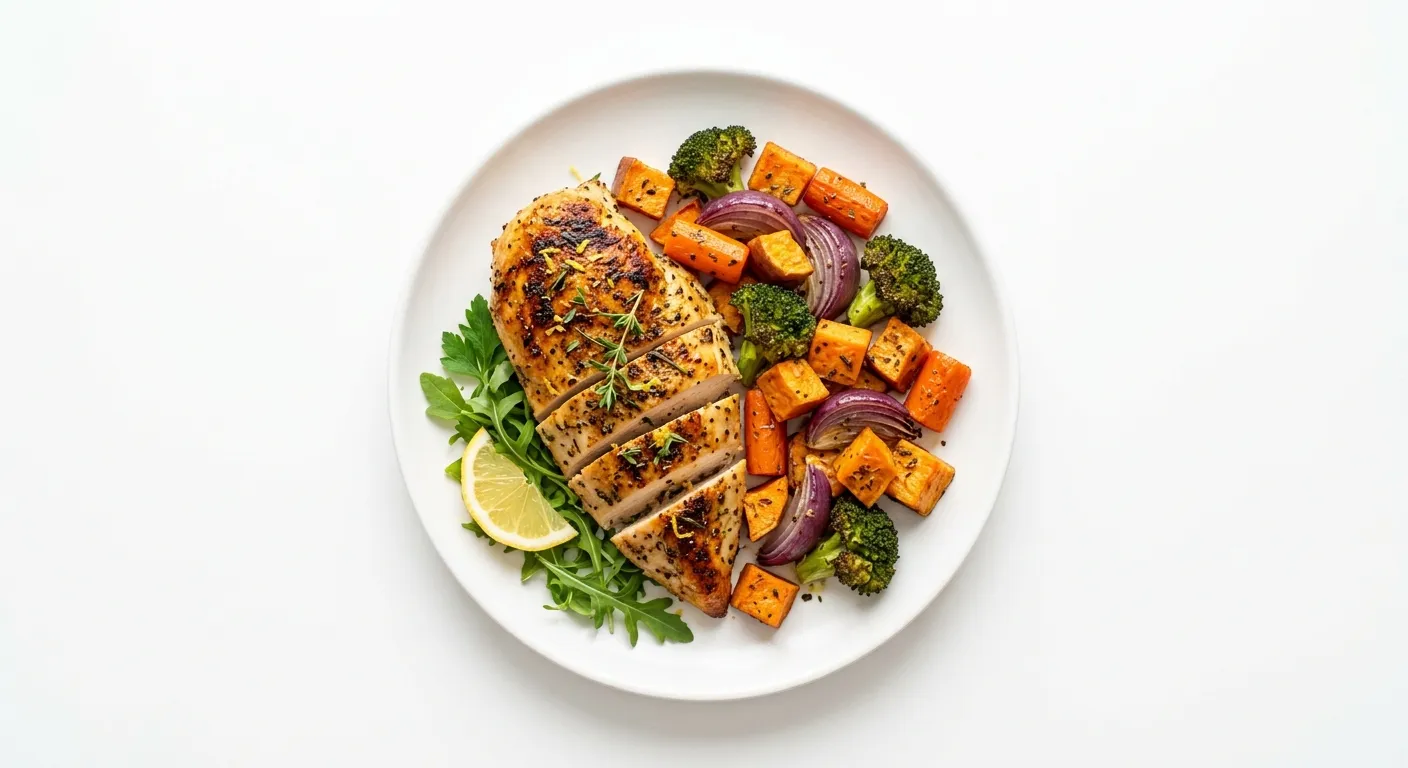Baked Lemon Herb Chicken with Roasted Vegetables