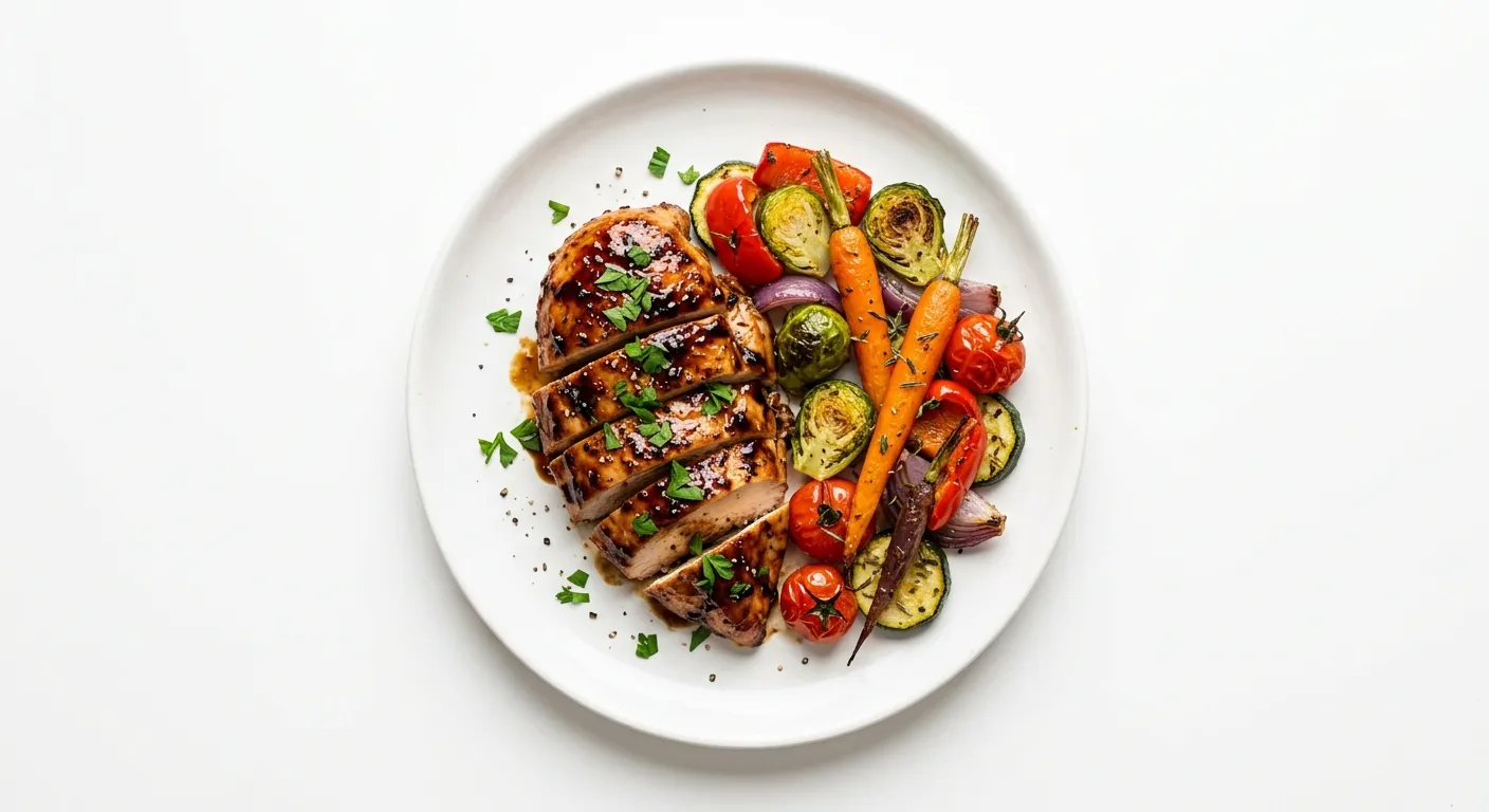 Balsamic Glazed Chicken with Roasted Vegetables