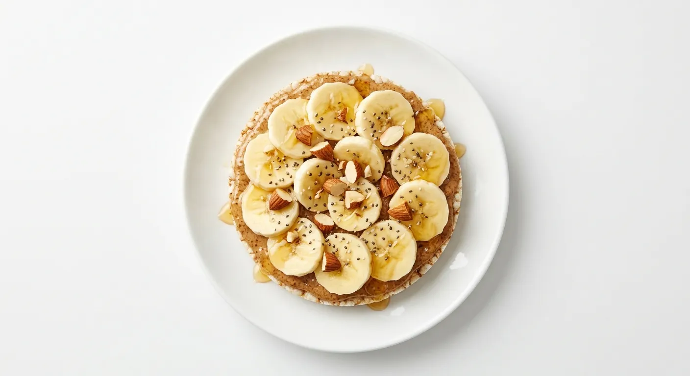 Banana and Almond Butter Rice Cake