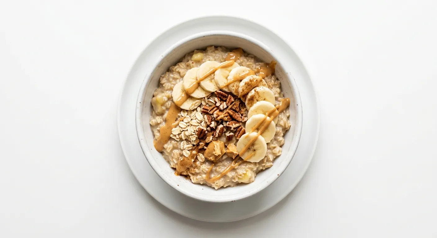 Banana and Peanut Butter Oatmeal