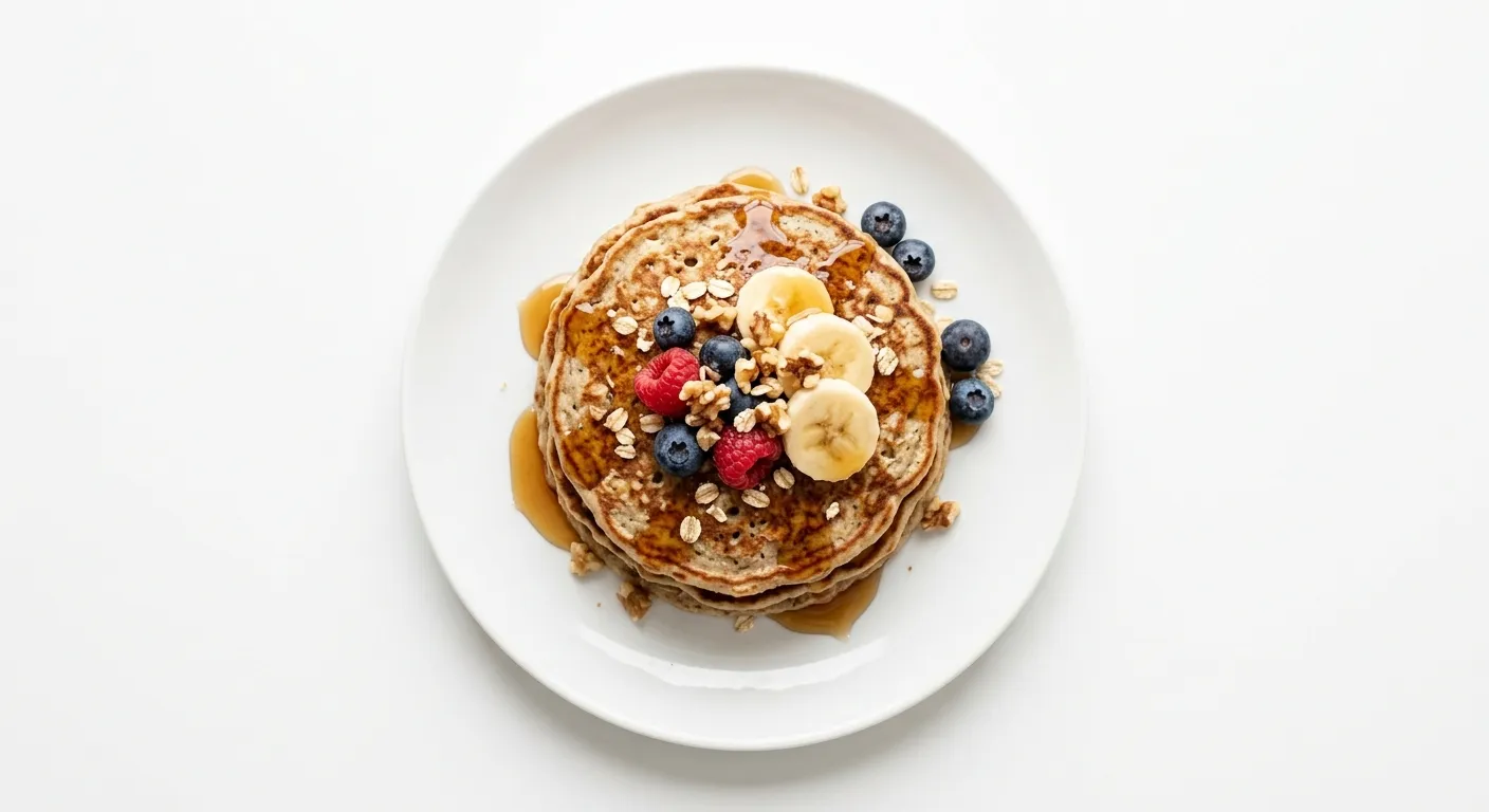 Banana Oatmeal Pancakes