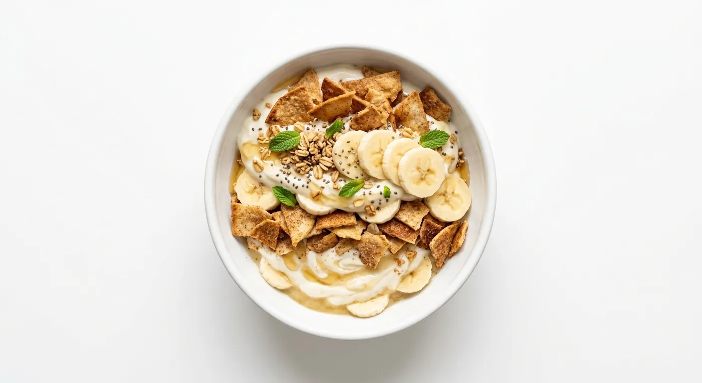 Banana Yogurt Parfait with Tortilla Crunch