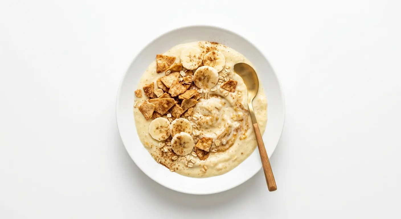 Banana Yogurt Smoothie with Tortilla Crunch