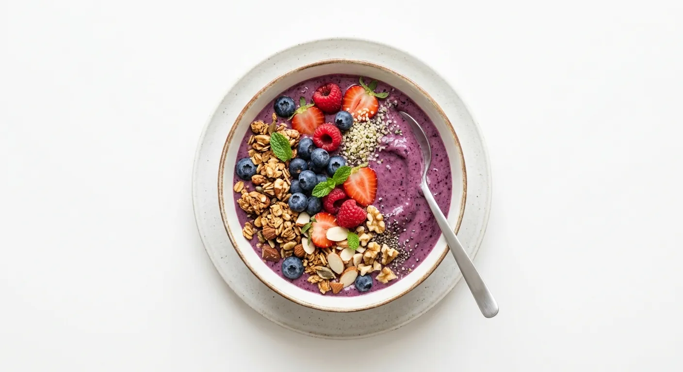 Autumn Berry and Nut Smoothie Bowl
