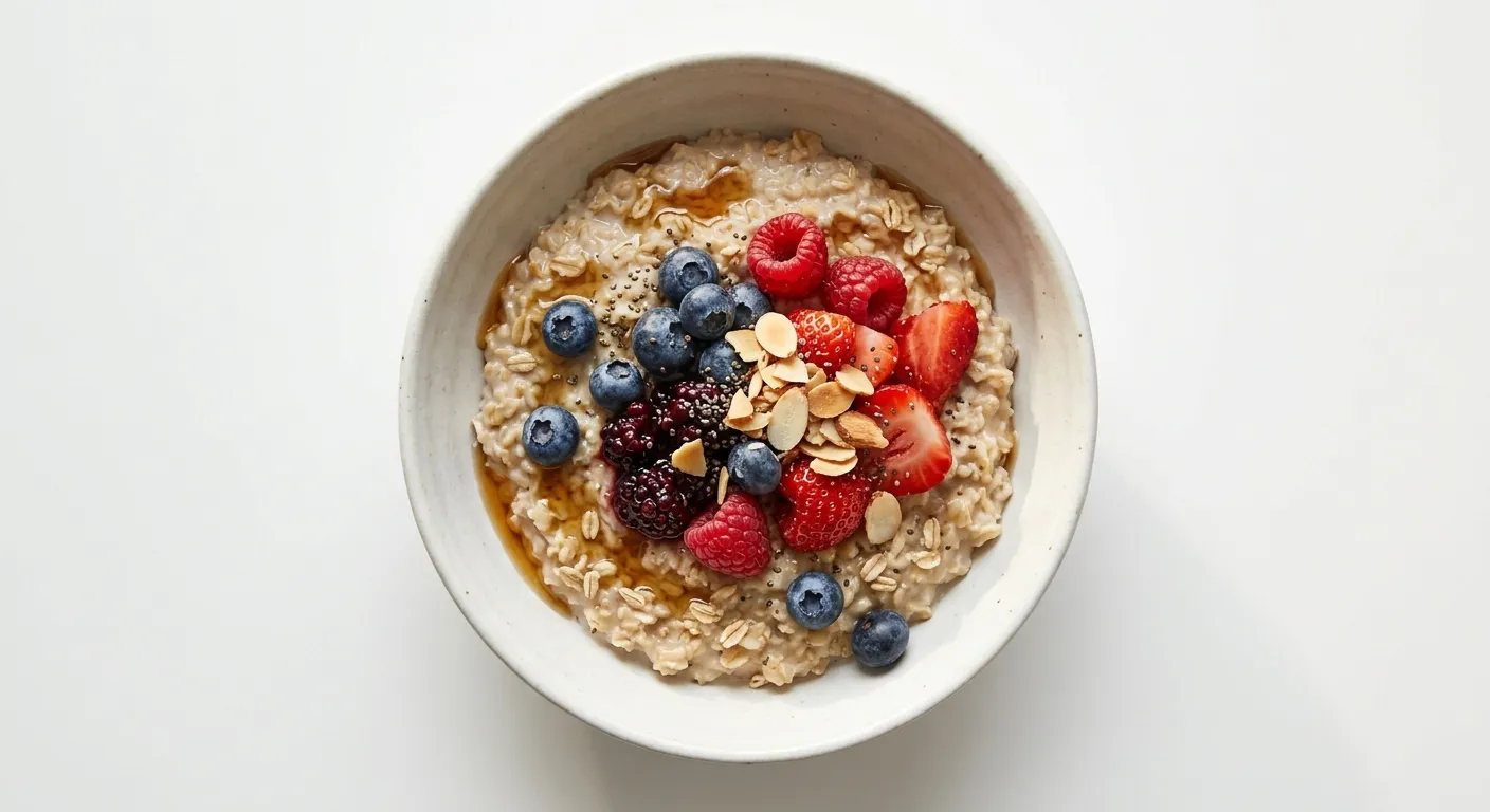 Autumn Berry and Oat Breakfast Bowl