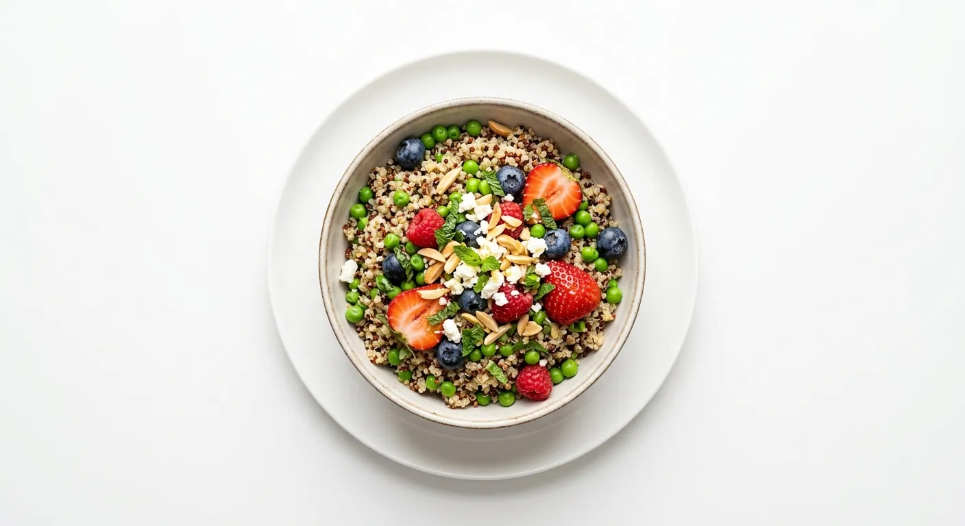 Autumn Berry and Pea Quinoa Bowl