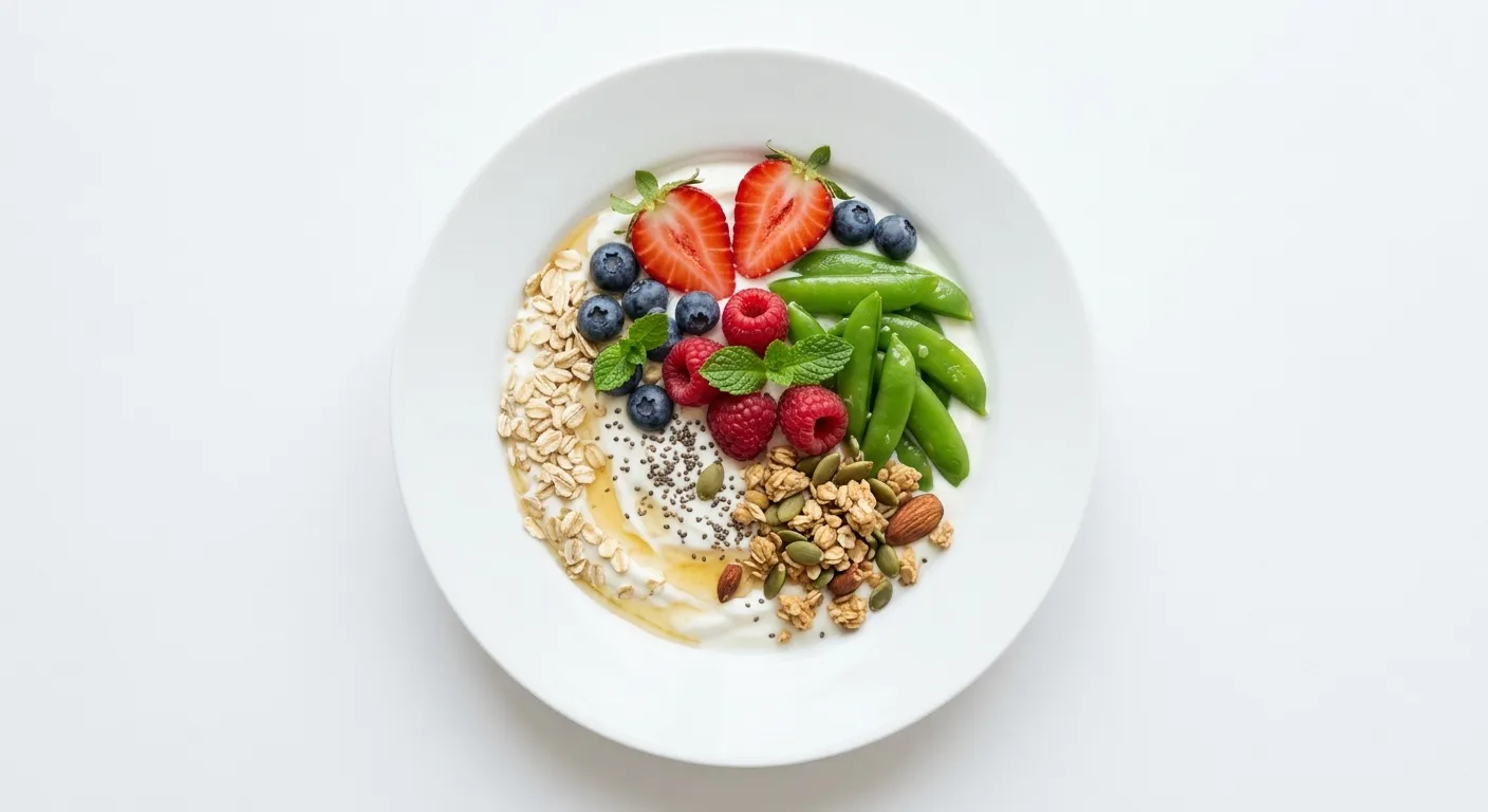 Berry and Snap Pea Breakfast Bowl