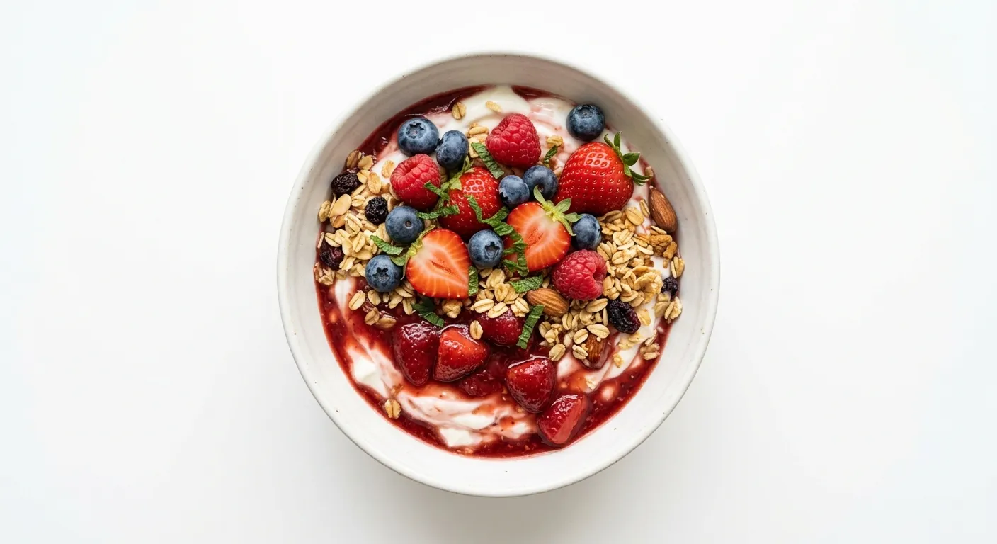 Berry and Strawberry Yogurt Parfait