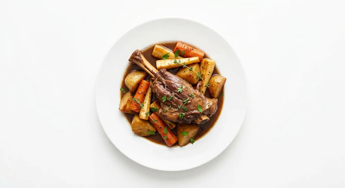 Braised Lamb Shanks with Root Vegetables