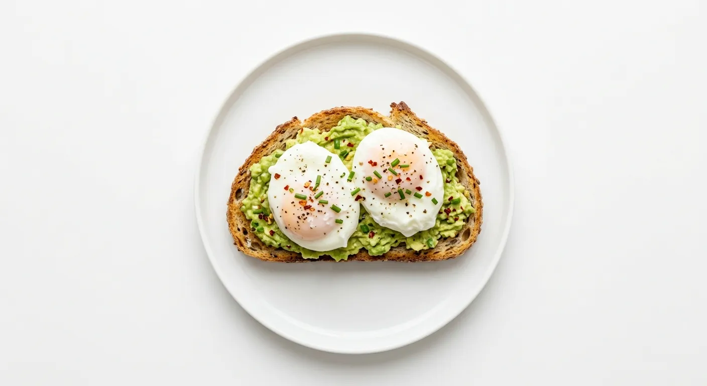 Breakfast Bread with Avocado and Poached Egg