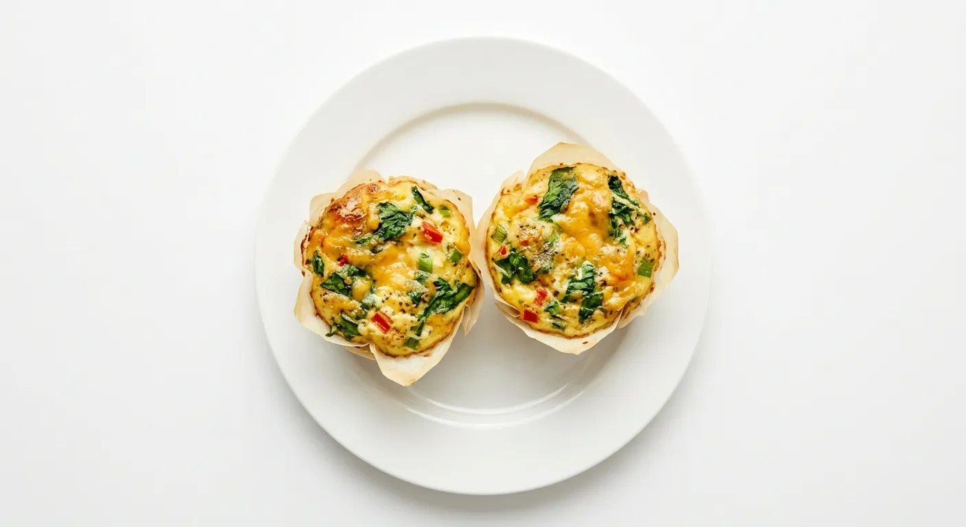 Breakfast Egg Muffins with Spinach and Cheese