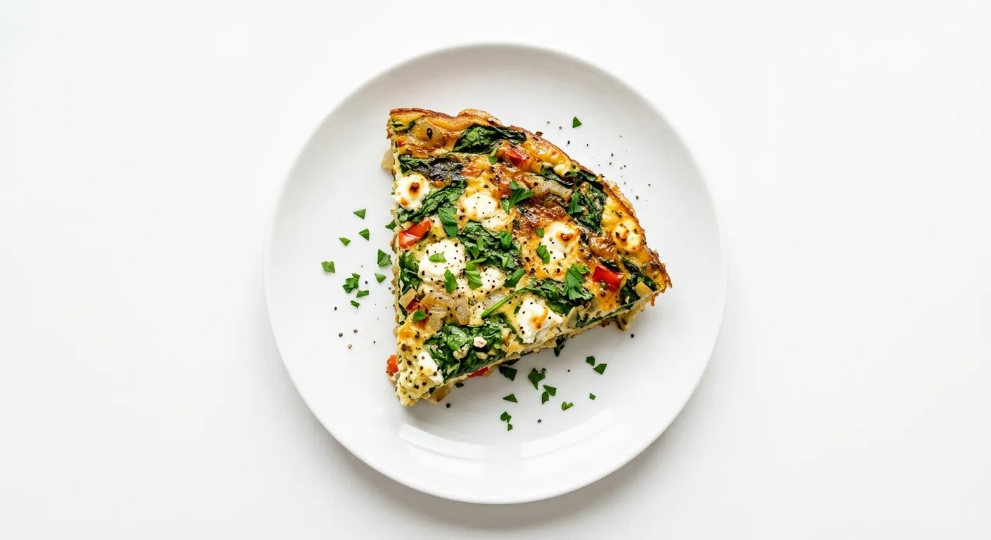 Gourmet Breakfast Frittata with Spinach and Goat Cheese