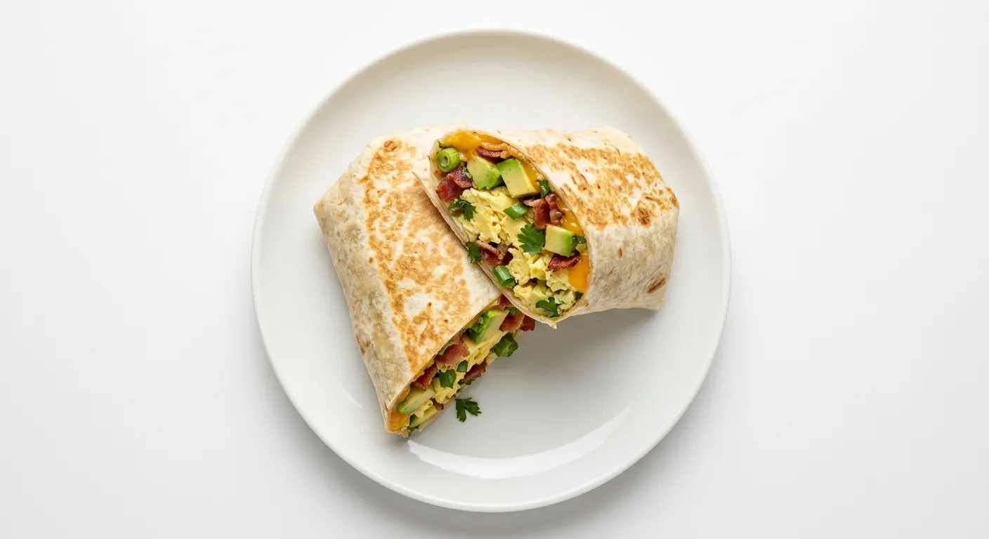 Hearty Breakfast Wrap with Avocado and Eggs