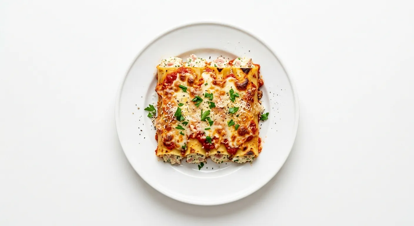 Cannelloni with Brousse and Ham