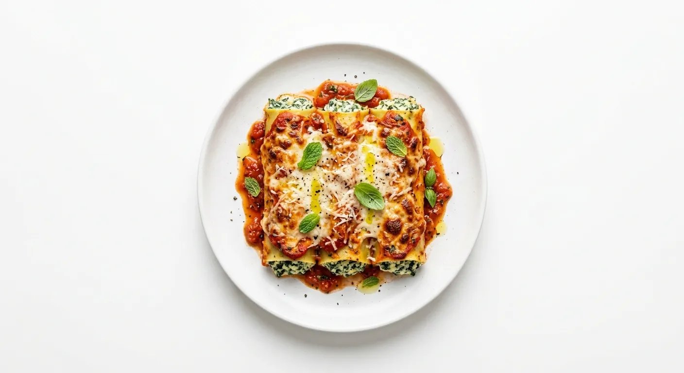 Cannelloni with Spinach and Mint