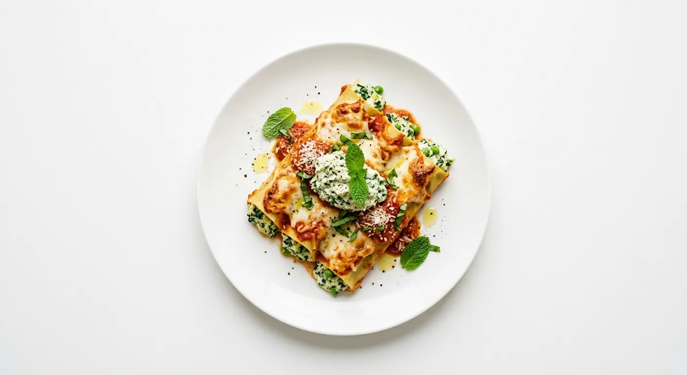Cannelloni with Vegetable Brousse and Mint