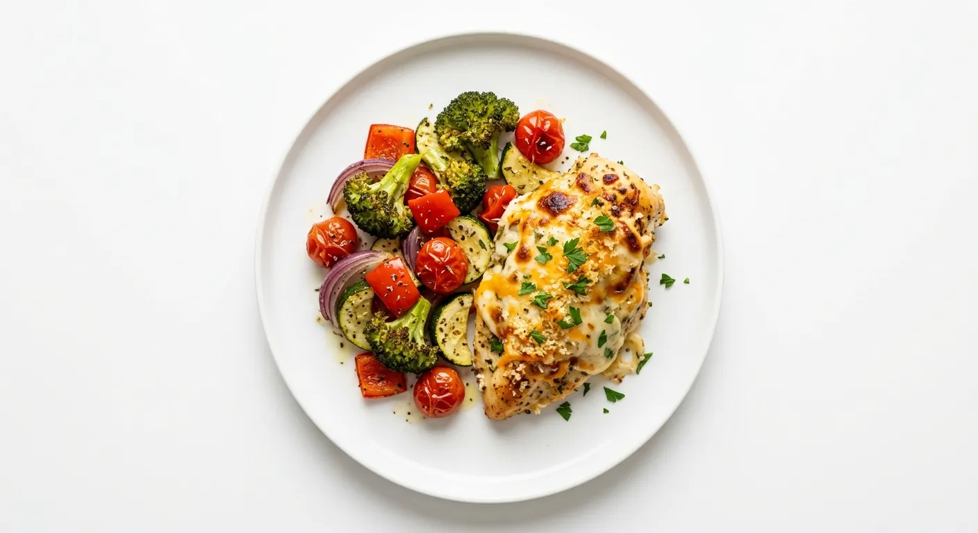 Cheesy Baked Chicken with Vegetables