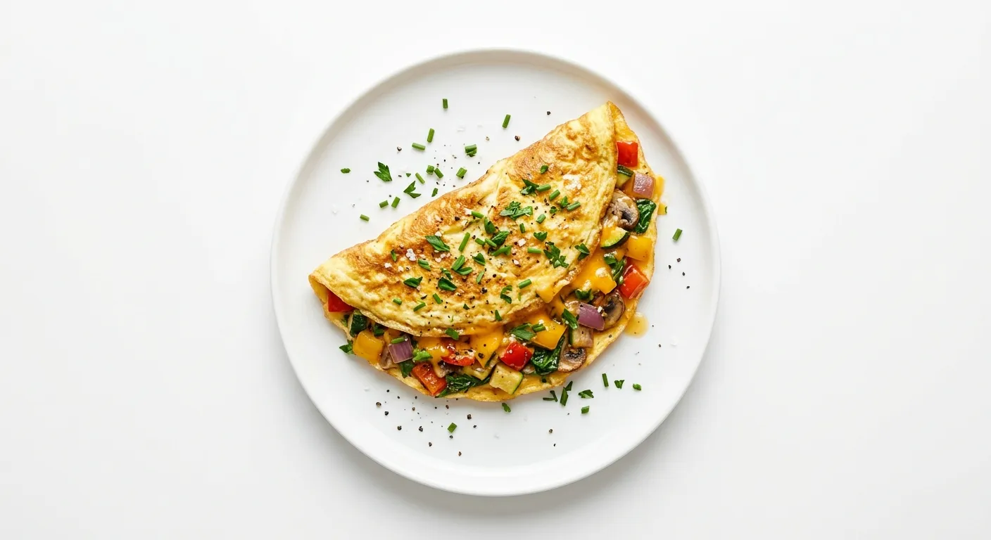 Cheesy Vegetable Omelette
