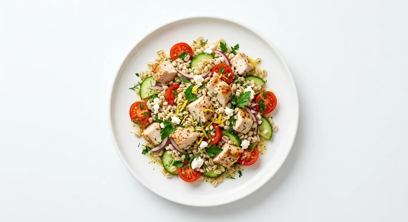 Autumn Chicken and Barley Salad