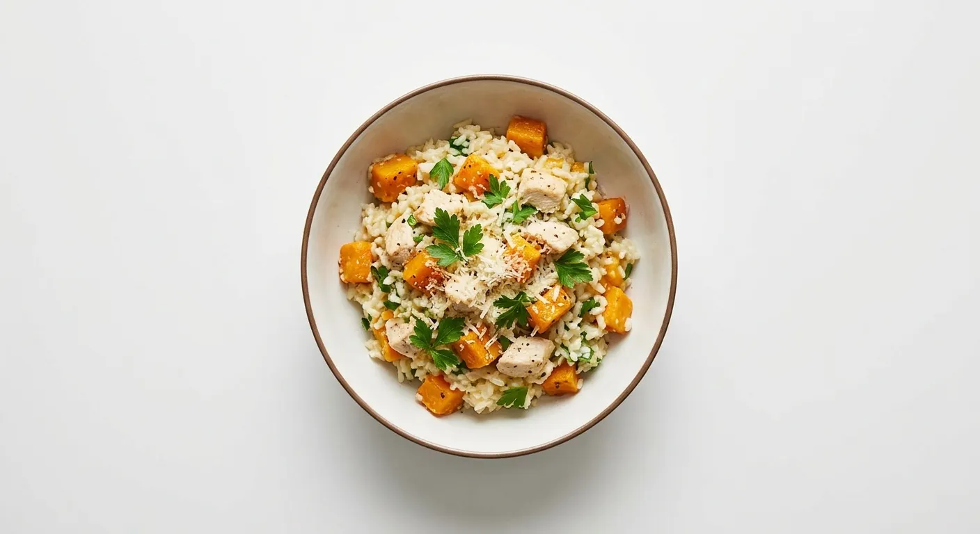 Autumn Chicken and Butternut Squash Risotto