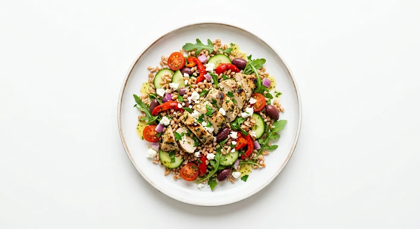 Autumn Chicken and Farro Salad